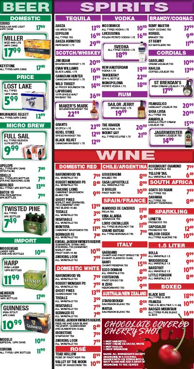 Liquor Land Ad Back