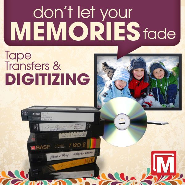 Scan and Share Tape Digitizing Sign