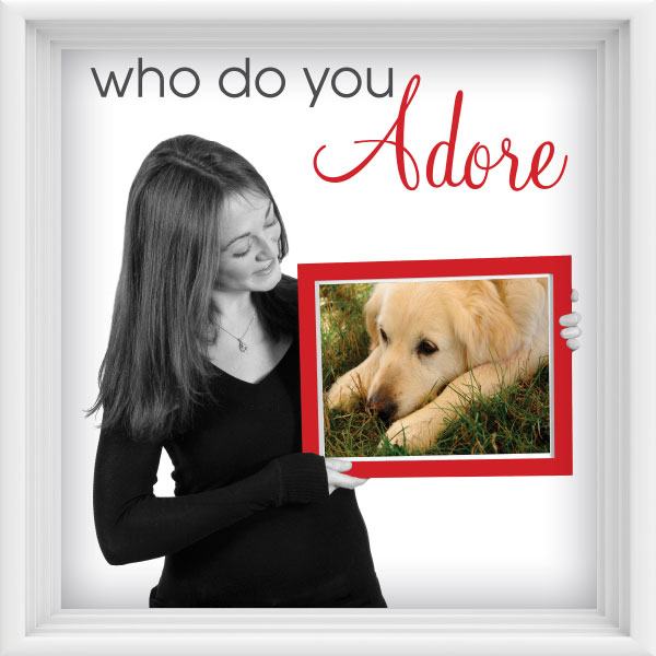 Valentines's Who Do You Adore Sign