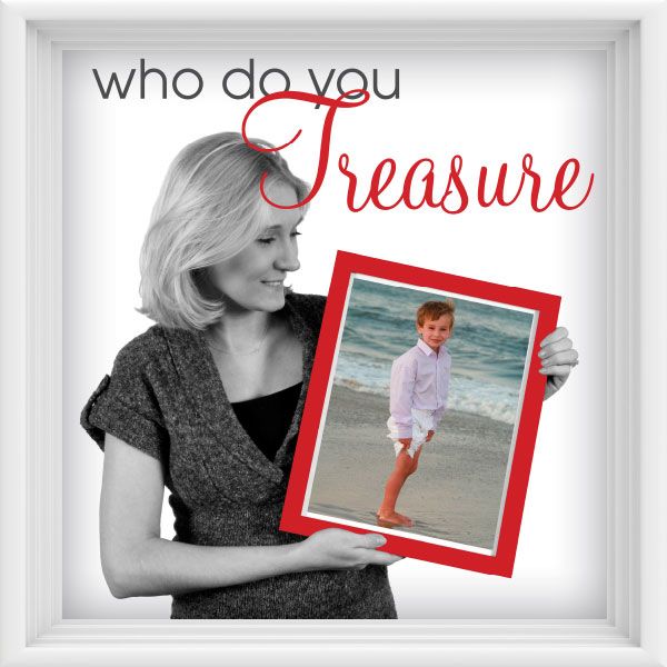 Valentines's Who Do You Treasure Sign