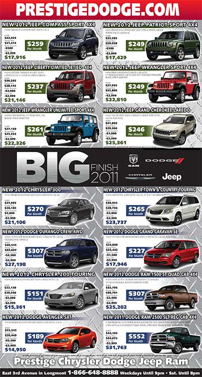 Prestige Auto New Car Ad